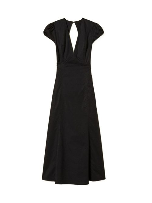 LONG DRESS TWIN SET | 261TT202500006 NERO